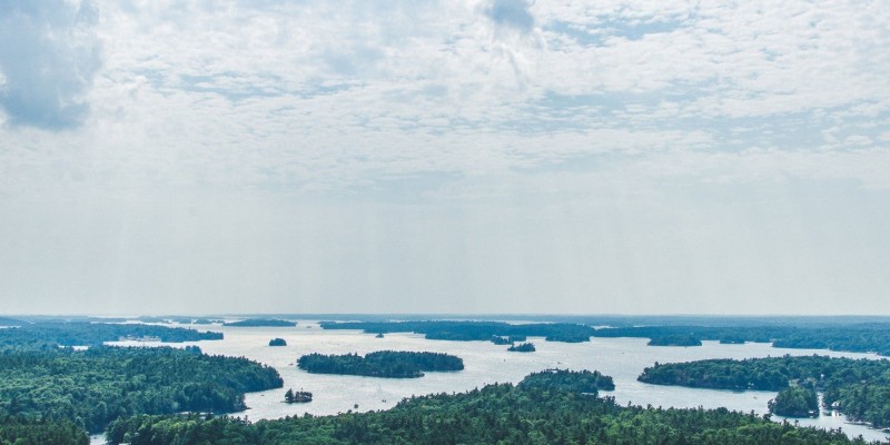 The Thousand Islands - view from 1000 Islands Tower